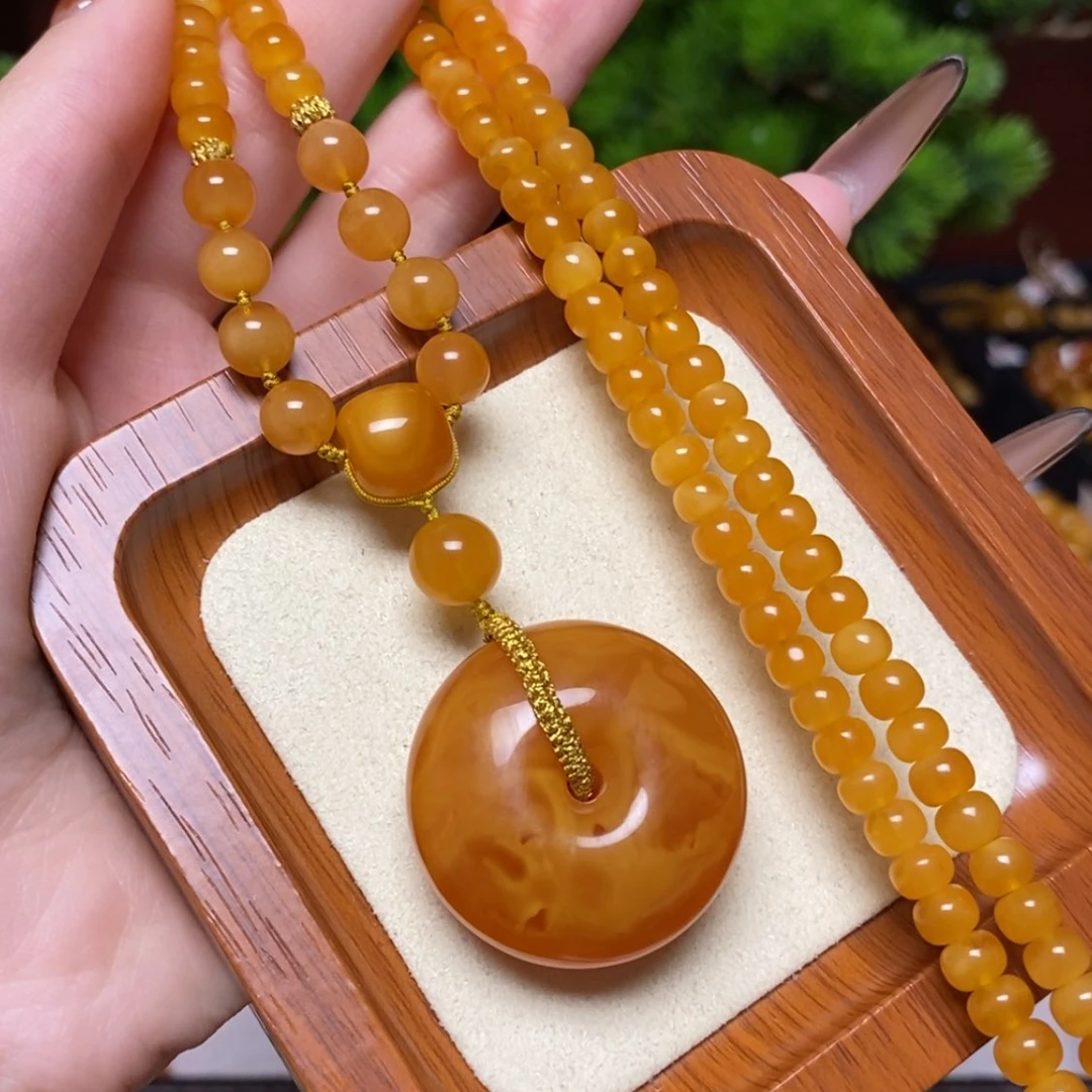 【闪购商品】蜜蜡颈饰未镶嵌项链