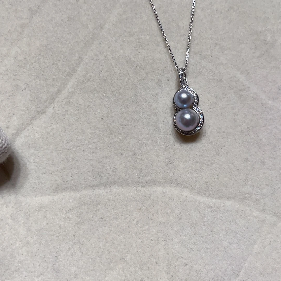 海水珍珠银S925镶嵌吊坠(不含链)