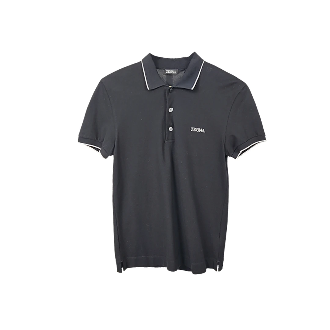 未使用 ZEGNA zegna 黑色polo衫 5432228