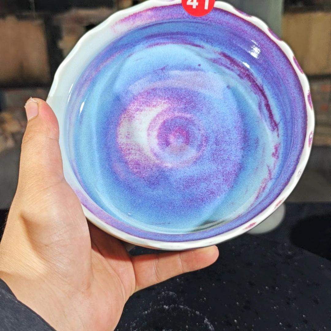 摆件远**里大师煤烧二厂釉手拉胚顶级色彩窑变