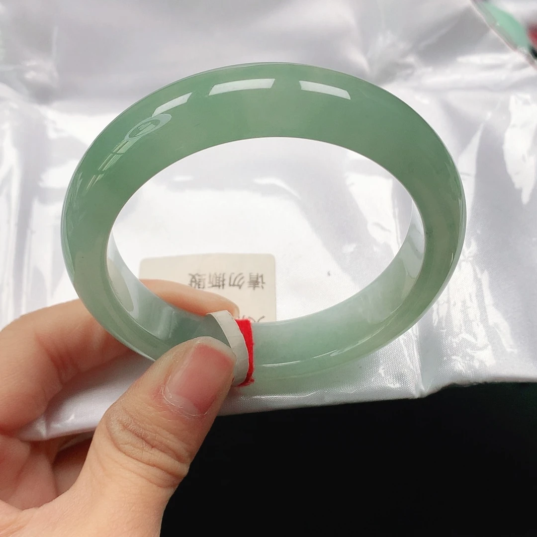 翡翠手镯未镶嵌天然翡翠手镯53