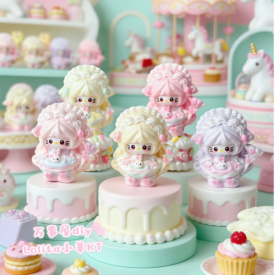 【万事屋diy定制】lolita小羊kt 立体树脂 卡通食玩 奶油胶配件