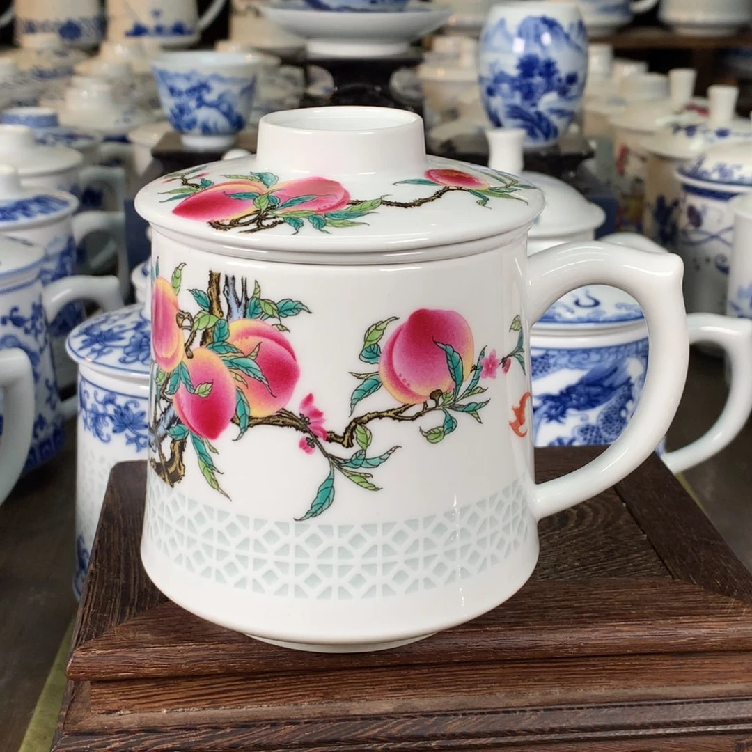 龙*景德镇陶瓷高温办公杯