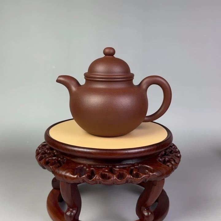 茶壶底槽青掇球壶300 cc全手工制作