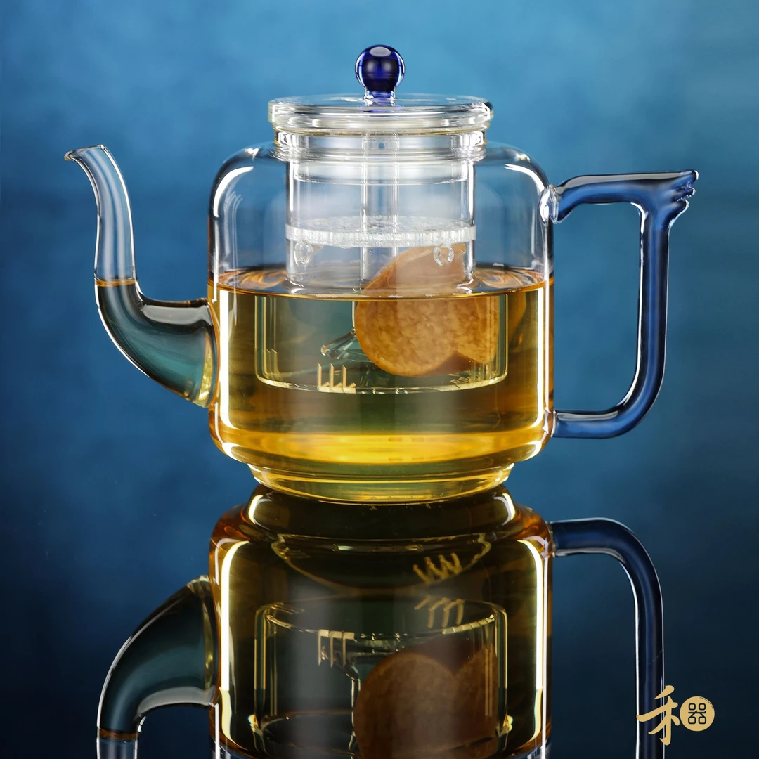 禾器景翊壶 高硼硅玻璃煮茶壶高端茶壶茶水分离茶壶