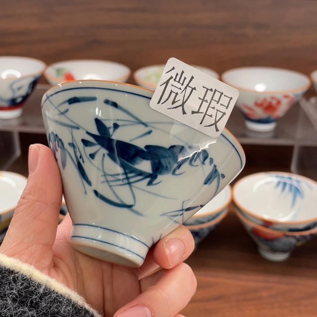 微瑕釉下彩纯手绘