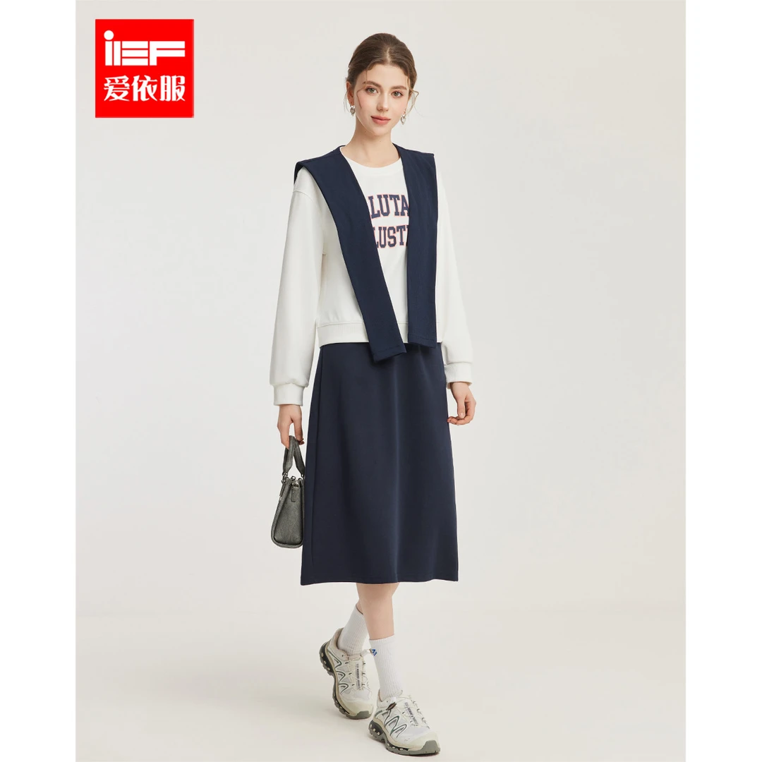 IEF/爱依服套装2025春季新款韩版时尚休闲运动风通勤上下套裙