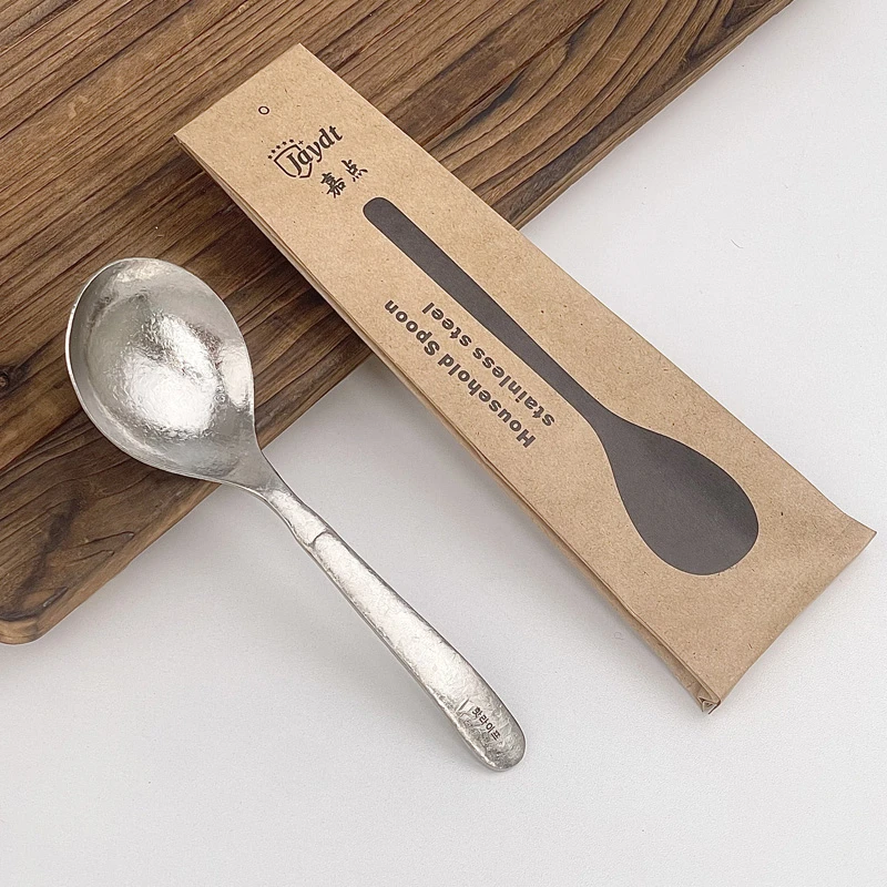 嘉点家用勺子个人专用吃饭汤匙儿童甜品勺2025新款食品级饺子小勺