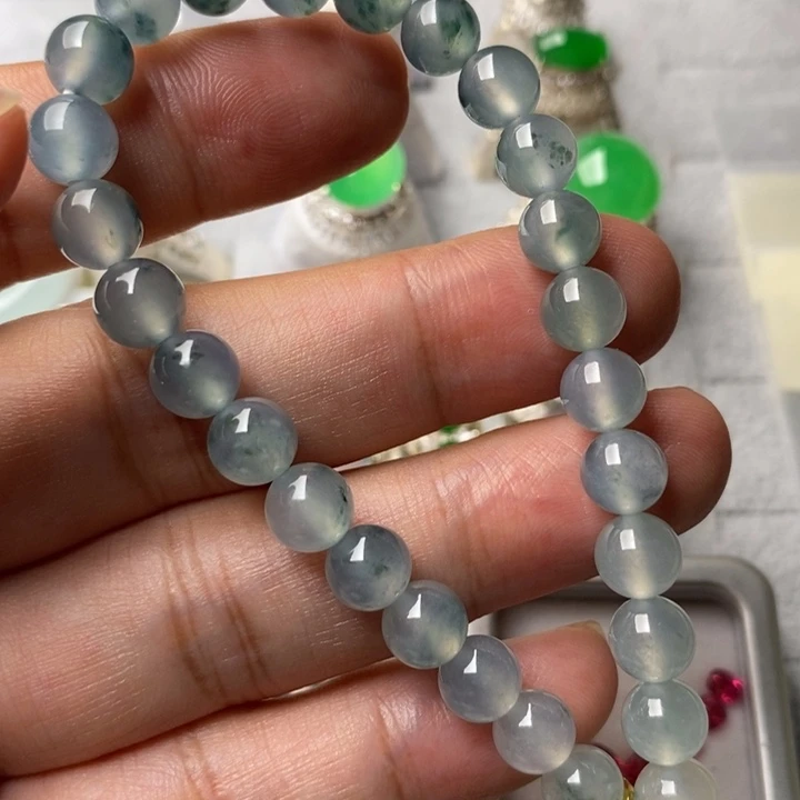 未镶嵌定制翡翠高冰7.5mm