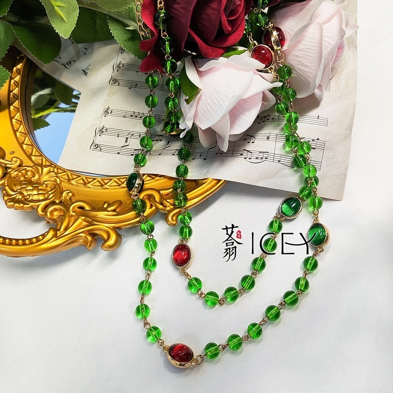 IC245017中古双色串珠项链