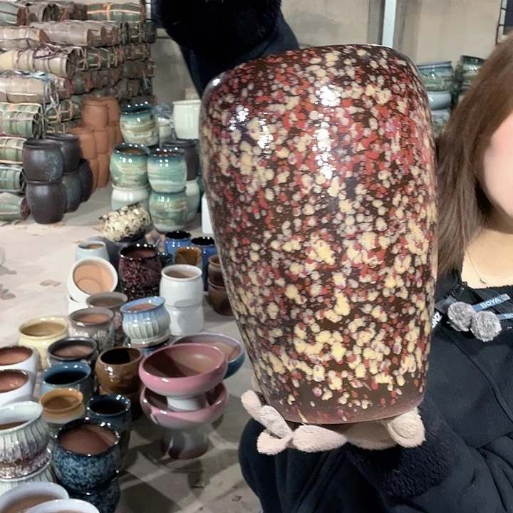 紫砂花盆正品口19高32