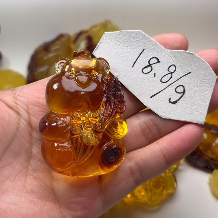 琥珀颈饰未镶嵌琥珀蜜蜡