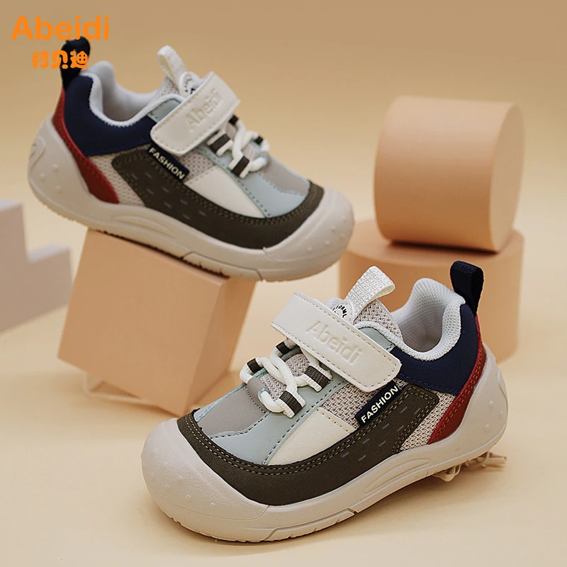 春秋季儿童软底防滑透气耐磨舒适亲肤运动机能鞋男中大童休闲鞋