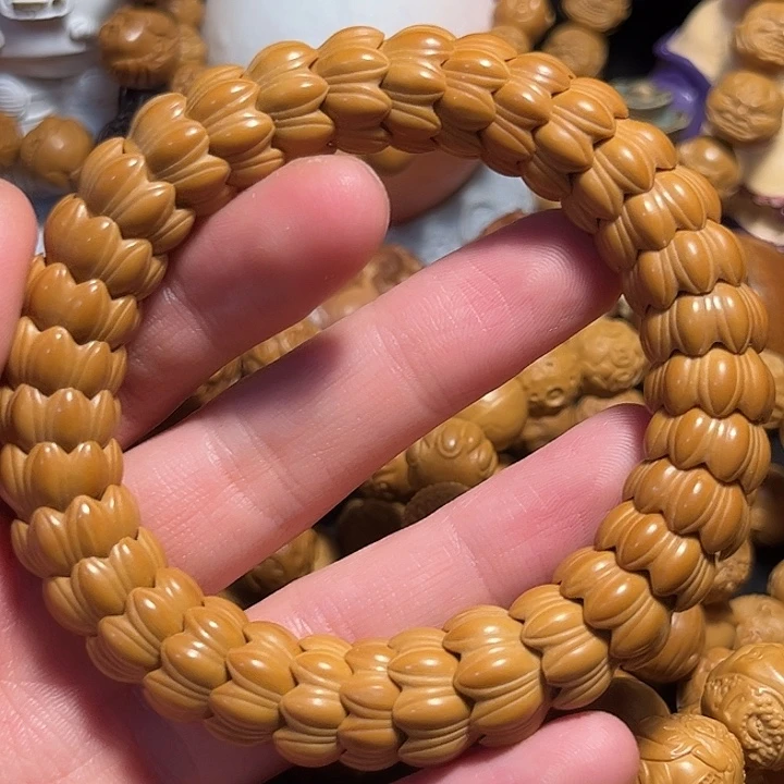 橄榄核手串/手链猴头莲花