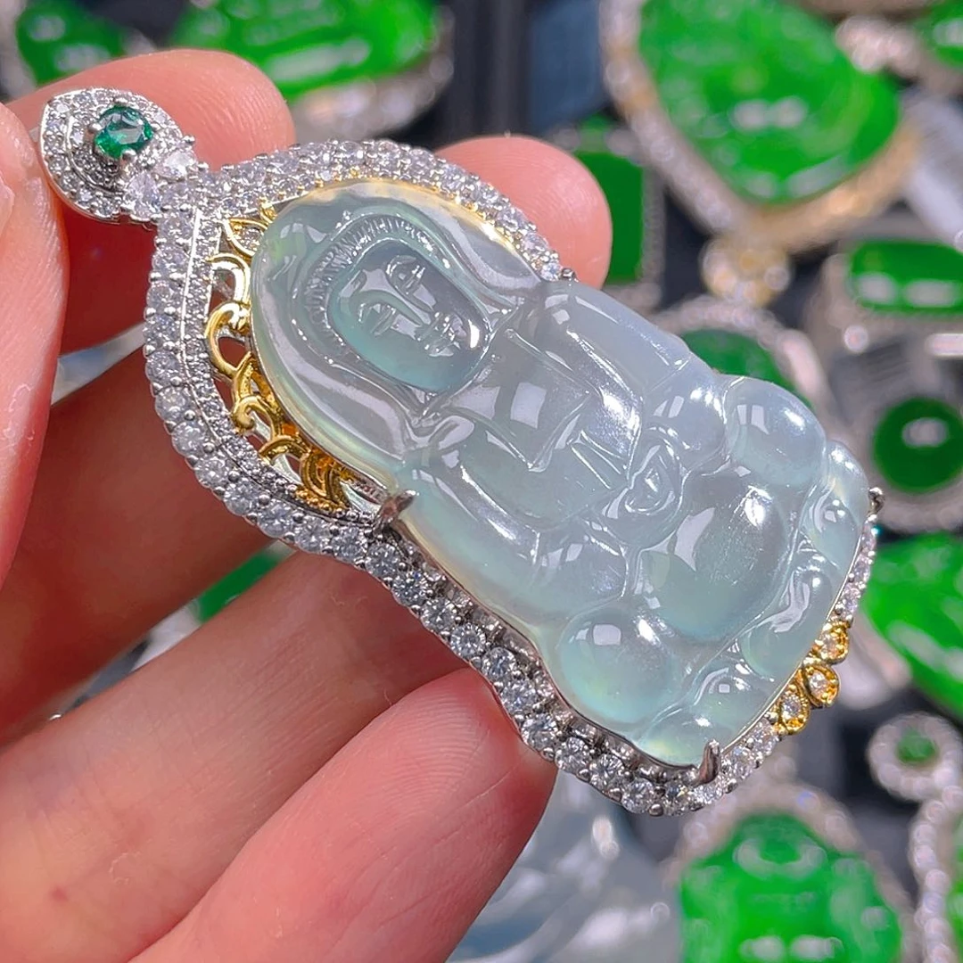 翡翠未镶嵌吊坠(不含链)