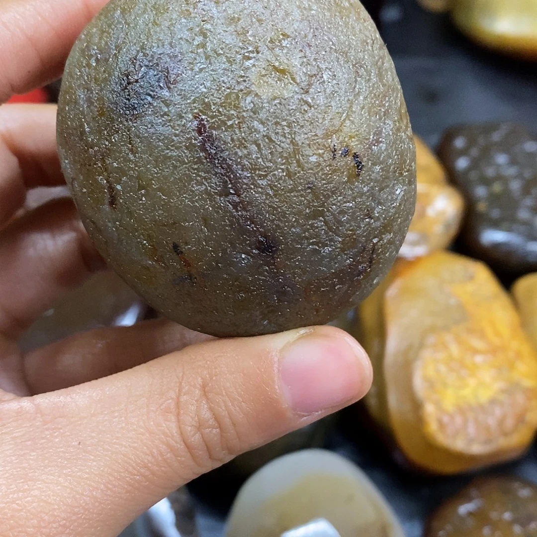 玛瑙/玉髓未镶嵌手把件