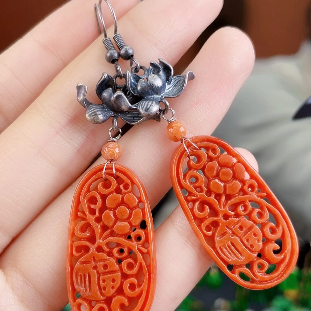 翡翠未镶嵌耳饰饰品