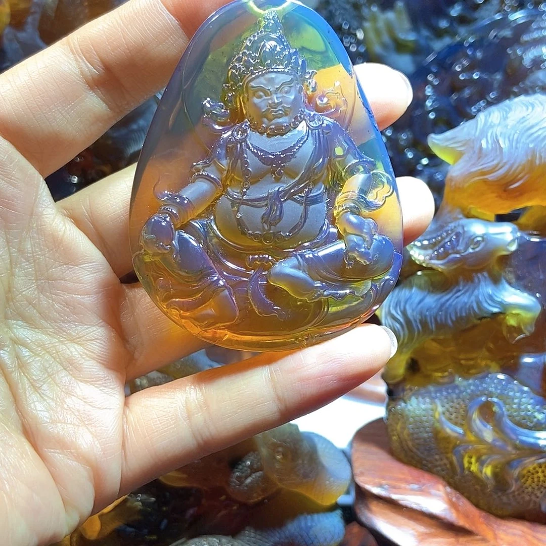 未镶嵌颈饰琥珀缅甸天然琥珀吊坠