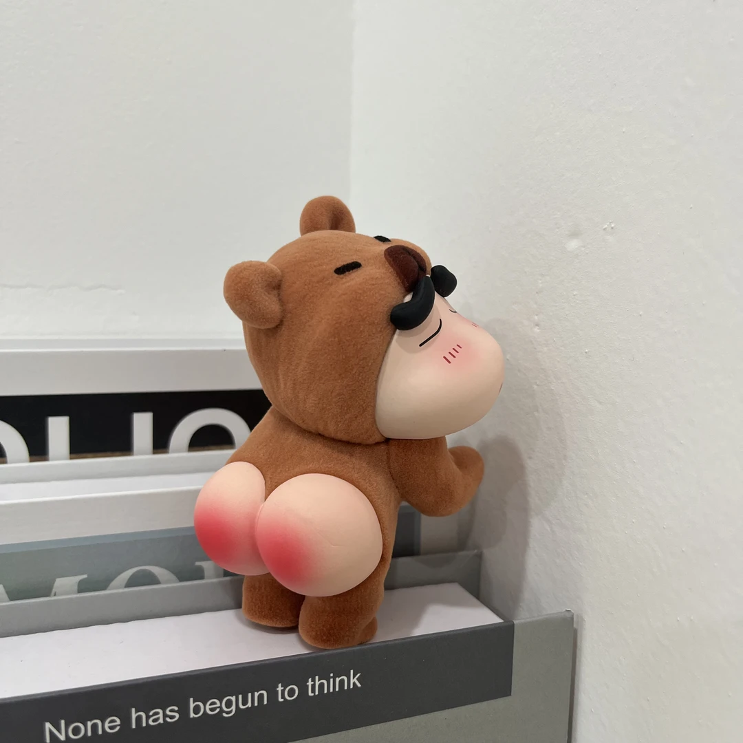 蜡笔小新植绒圆润屁屁熊小新居家手办摆件可爱搞怪创意卡通送礼