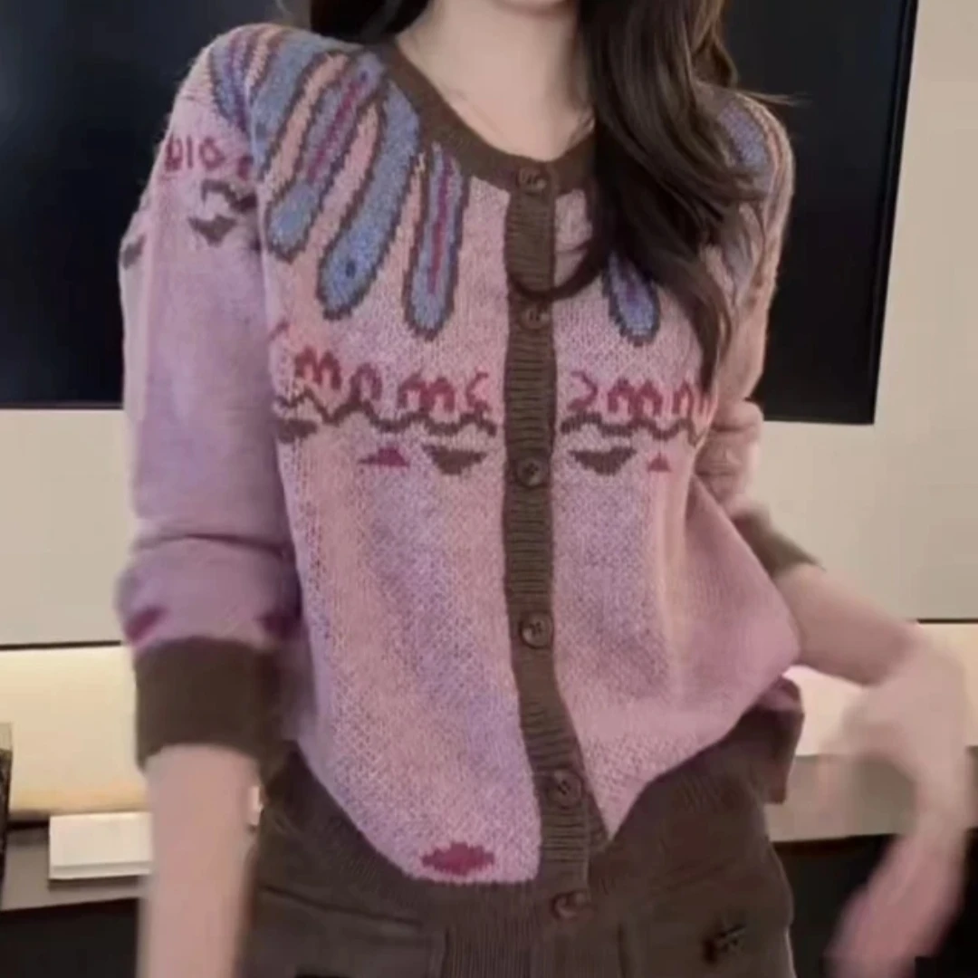 新款洋气减龄设计感开衫上衣