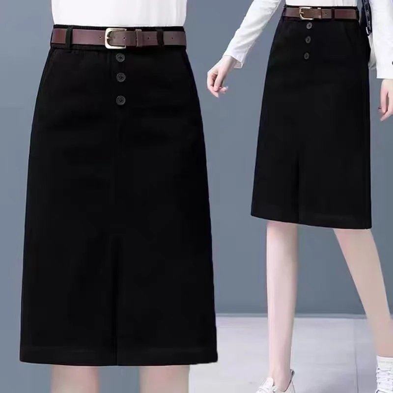 0308 新款新品洋气韩版高腰时尚显瘦百搭半身裙J7