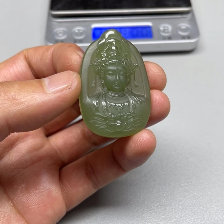 和田玉吊坠(不含链)未镶嵌༺****༻