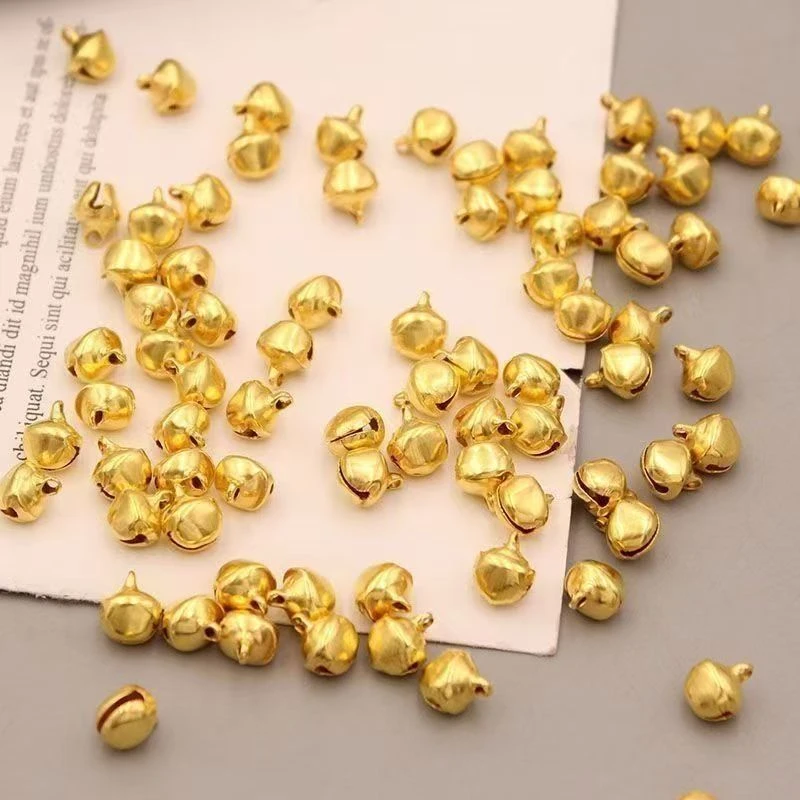 《海燕专属》8mm金色水滴铁铃铛diy古风发夹飘带铃铛装饰挂件配件