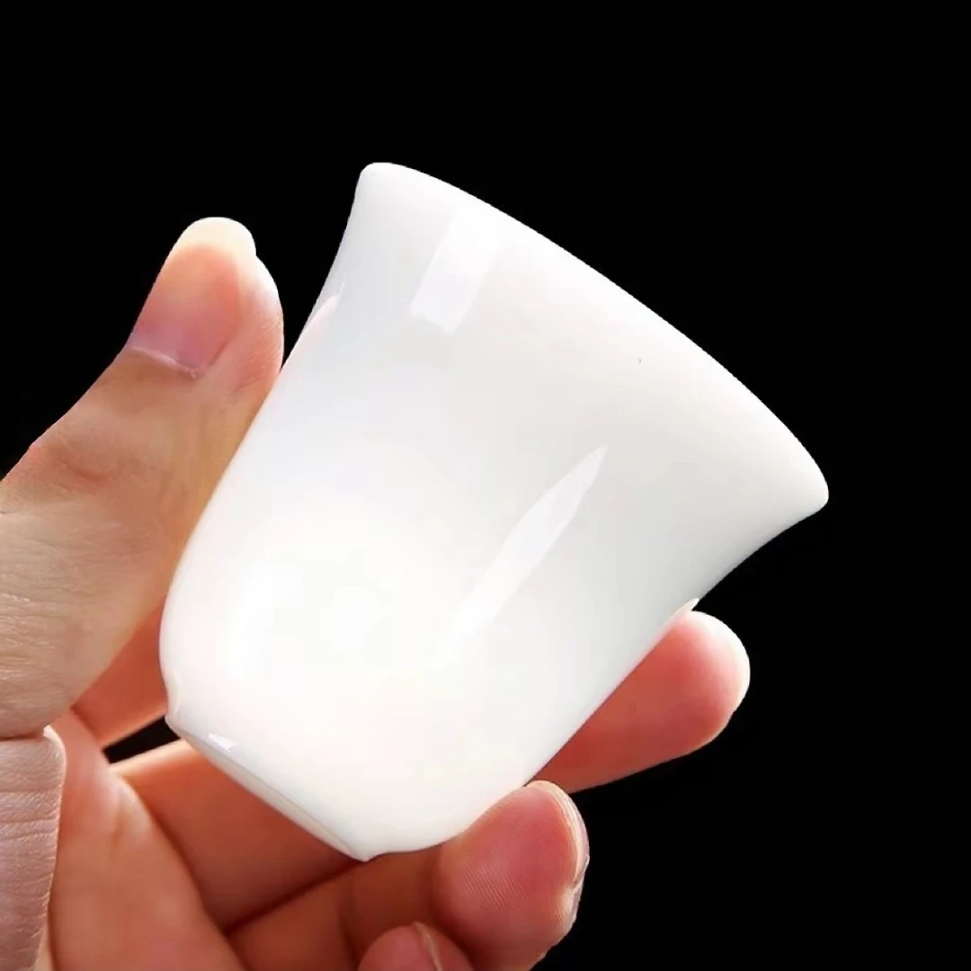 德化羊脂玉 品茗杯