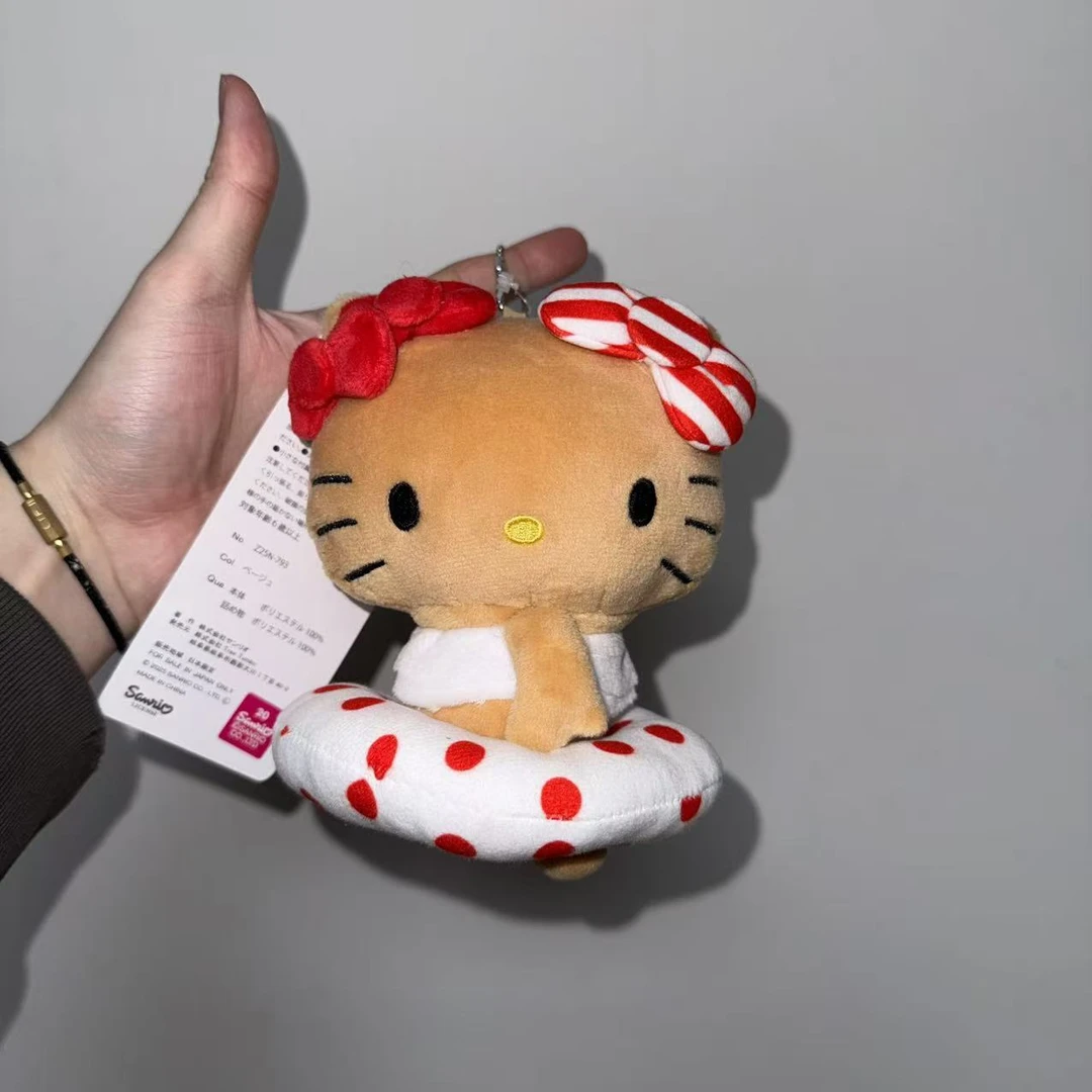 【东京限定】HelloKitty avail联名 黑皮坐姿泳圈 Kitty 潮玩挂件