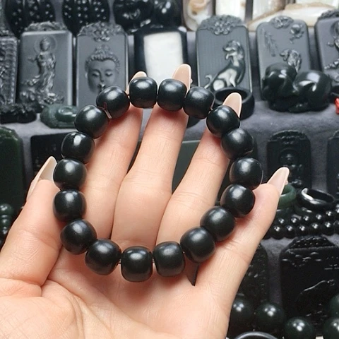 手串9K金镶嵌和田玉