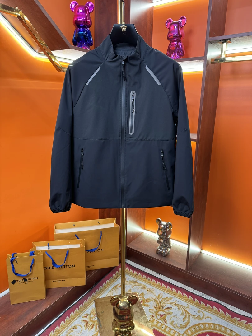 J+25年春季新款轻奢时尚户外运动设计师简约立领休闲夹克外套