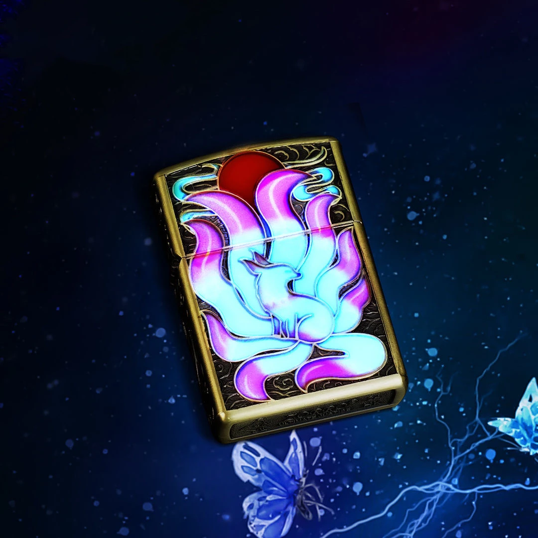 佐罗zorro夜光九尾狐煤油机防风打火机