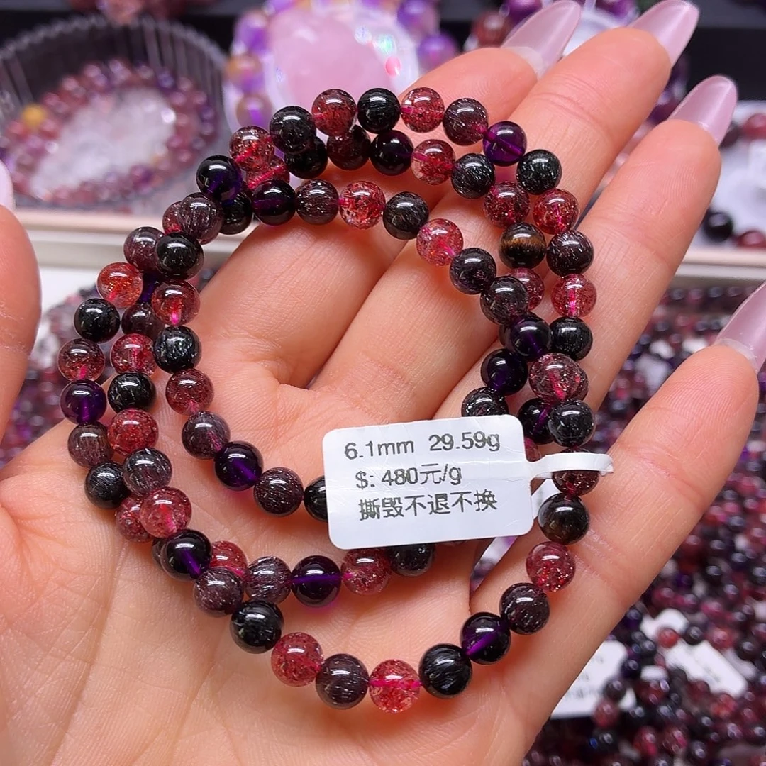 未镶嵌水晶手链天然