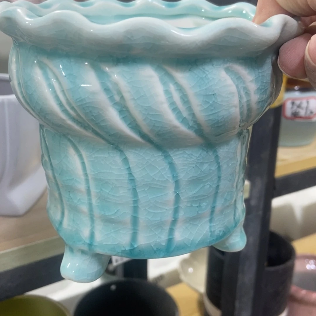 红陶高温陶瓷花盆