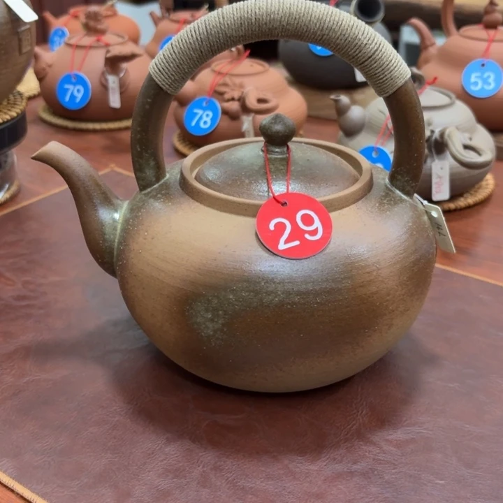 ****️章泽雄粗陶提梁壶一个1.6升