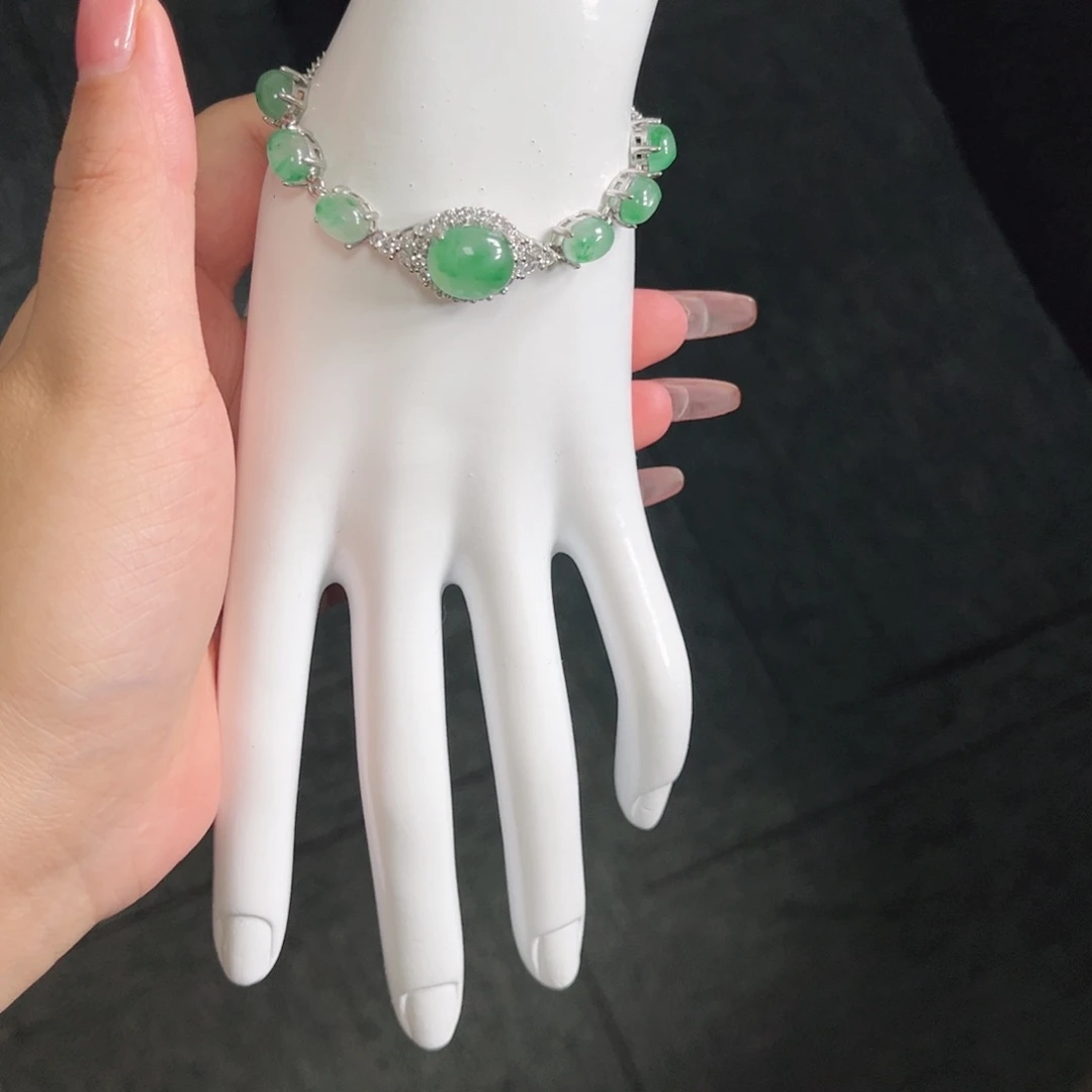 合金手链石英质玉