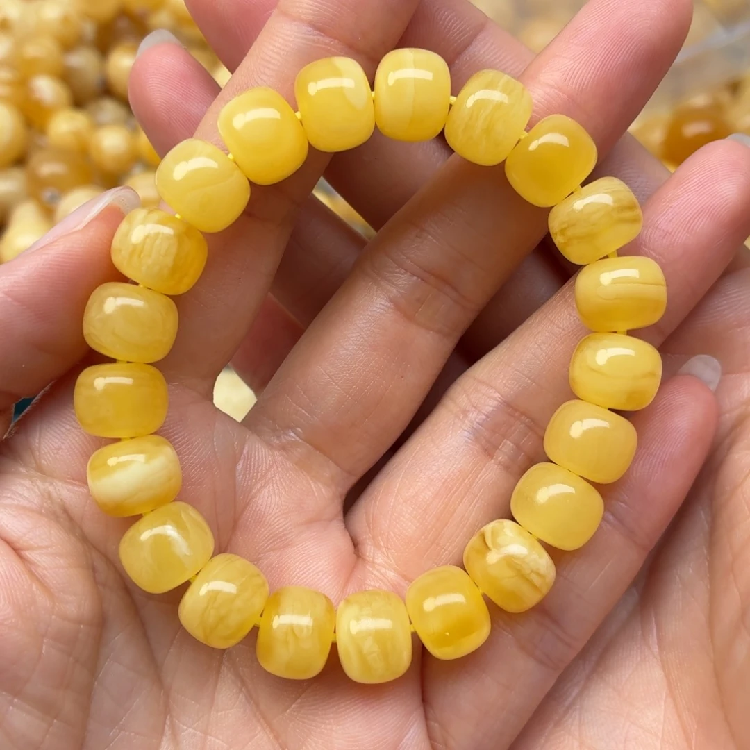蜜蜡未镶嵌裸石11+蜜蜡手串
