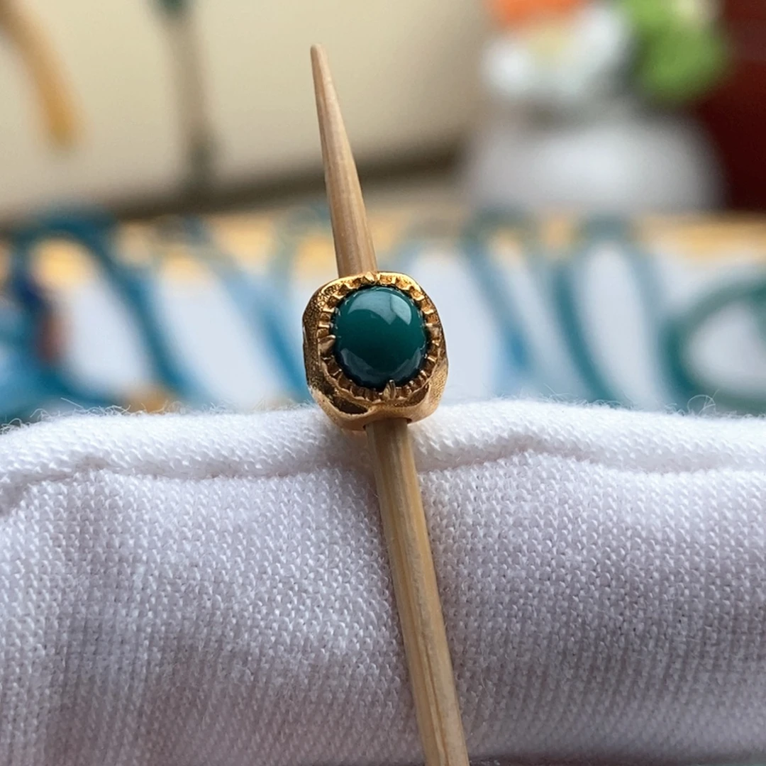 18K金镶嵌绿松石绿松石配饰