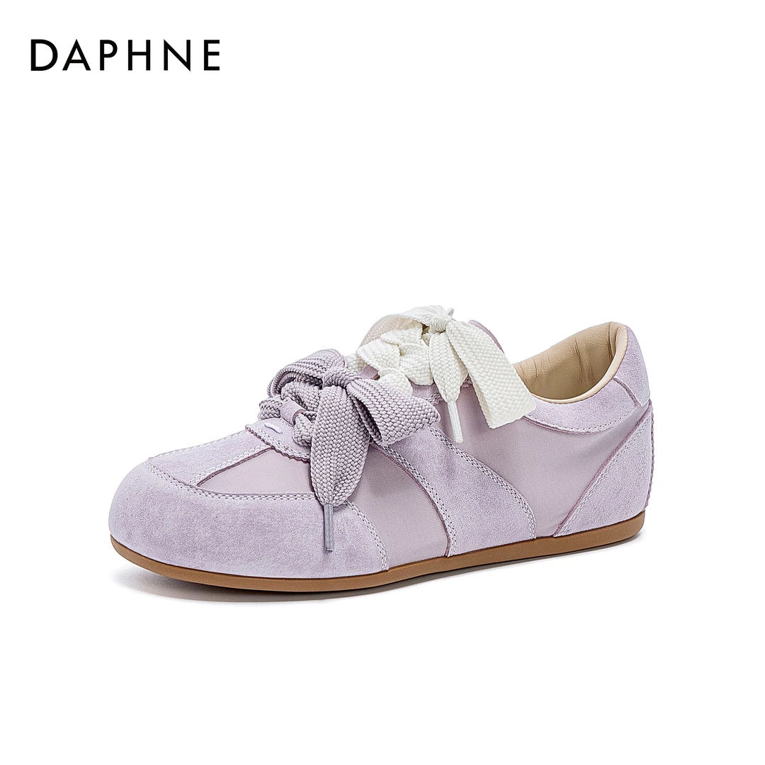 达芙妮百搭德训鞋女鞋子爆款2025新款韩系内增高板鞋阿甘鞋休闲鞋