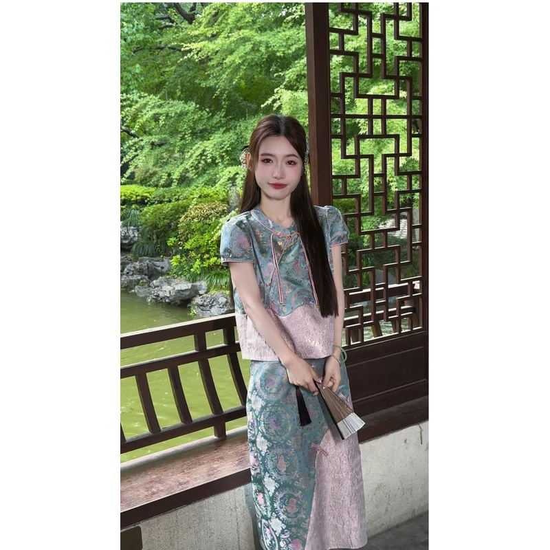 DD【流光霓裳套装】品质女装洋气出行时尚休闲财阀千金小众老钱风
