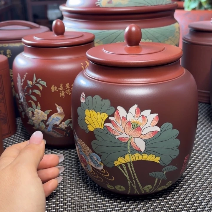 紫砂茶叶罐中高端紫砂茶叶罐
