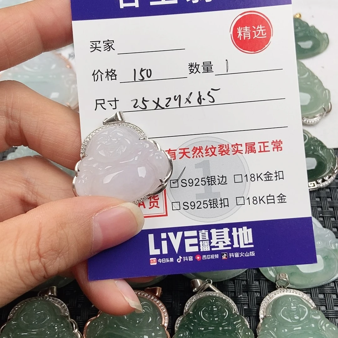 翡翠银S925镶嵌颈饰