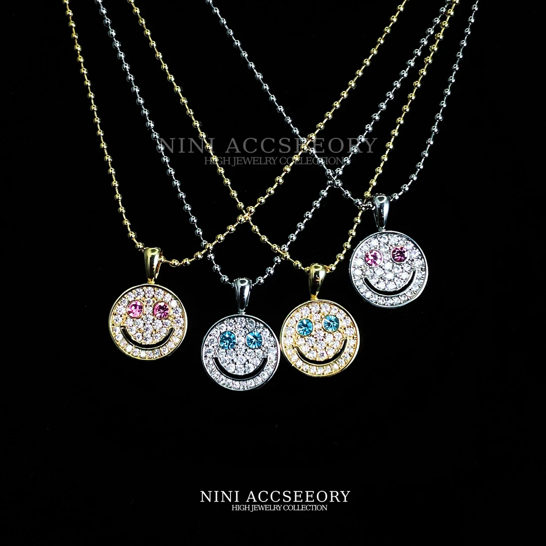 『甜度满分笑脸』2025新款轻奢时尚百搭可爱甜酷颈链项链