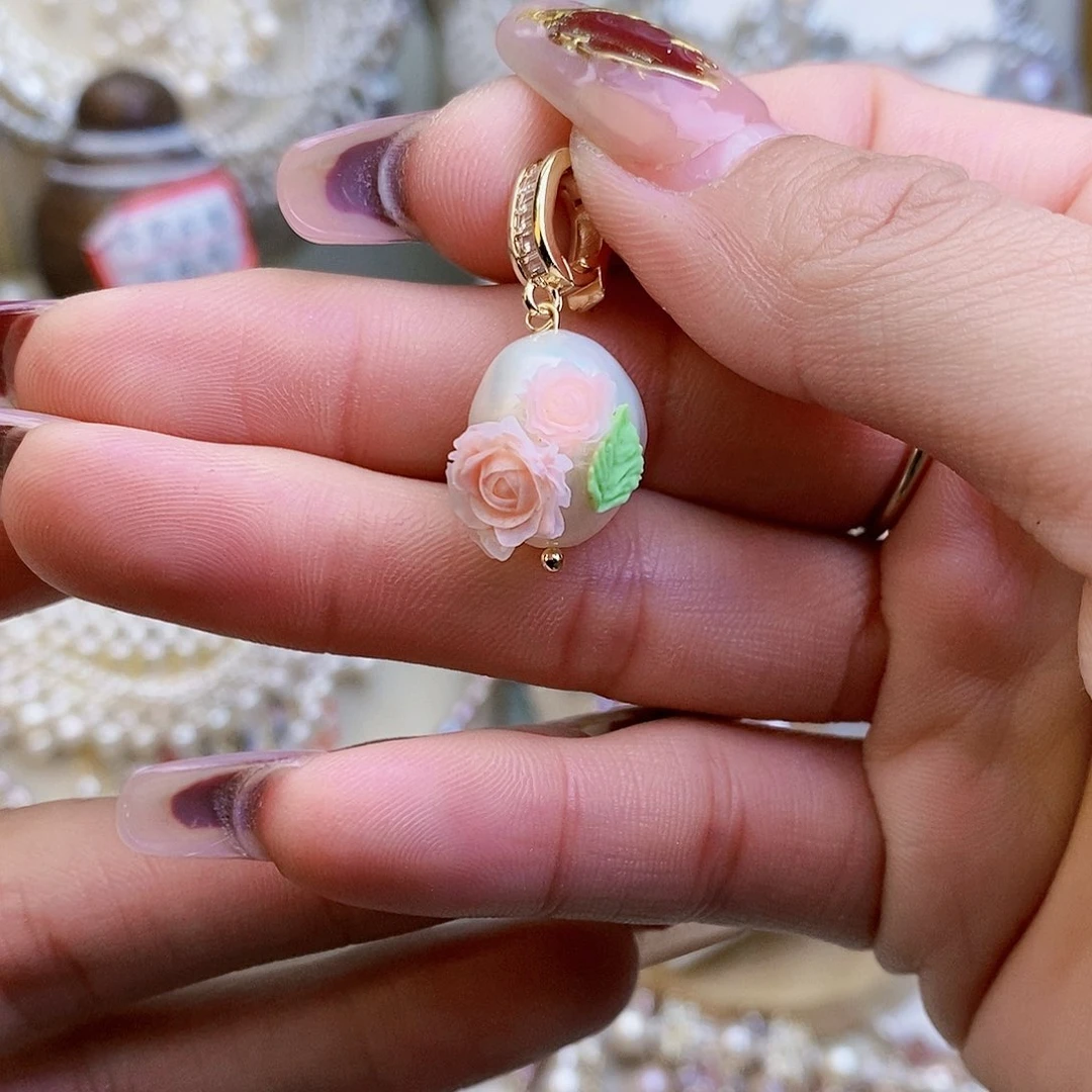 淡水珍珠颈饰银S925镶嵌