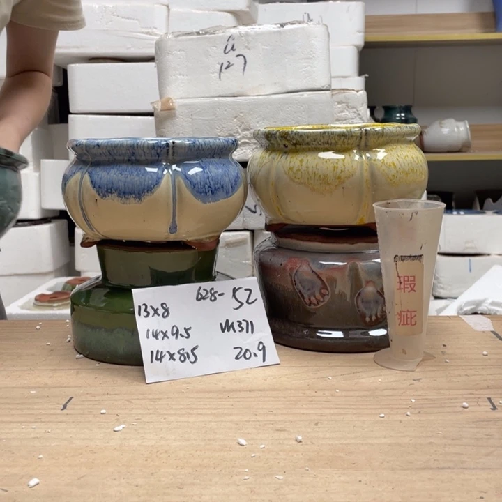 紫砂花盆多肉陶土花盆微瑕52