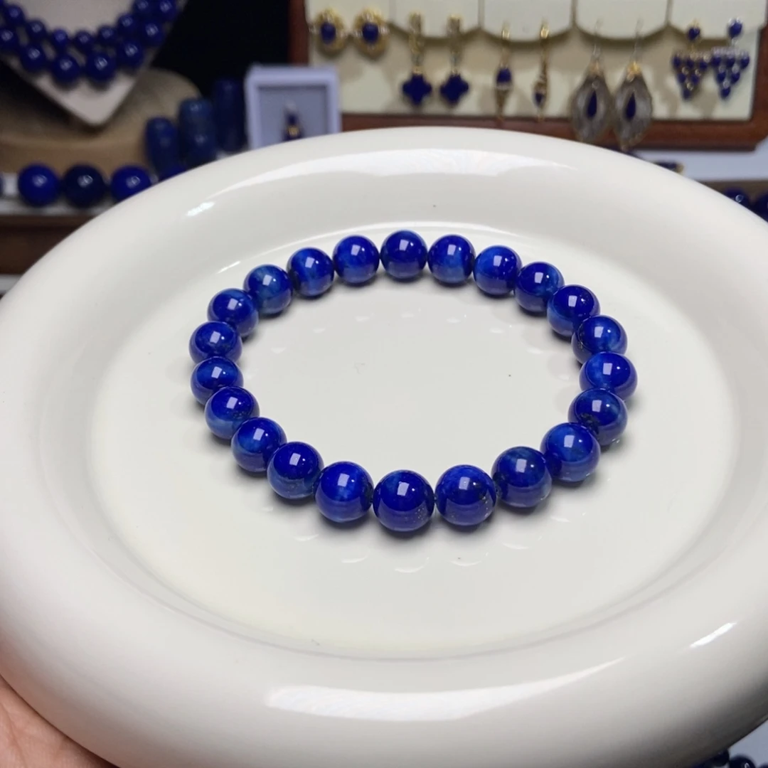 青金石未镶嵌老矿 玉化 高品 手串9+