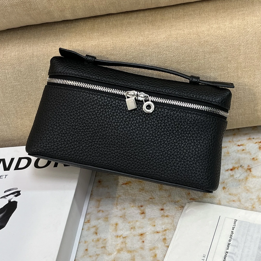 陈三北LSJ【LP饭盒包】原厂牛皮-19CM-银扣-新款斜跨百搭女包