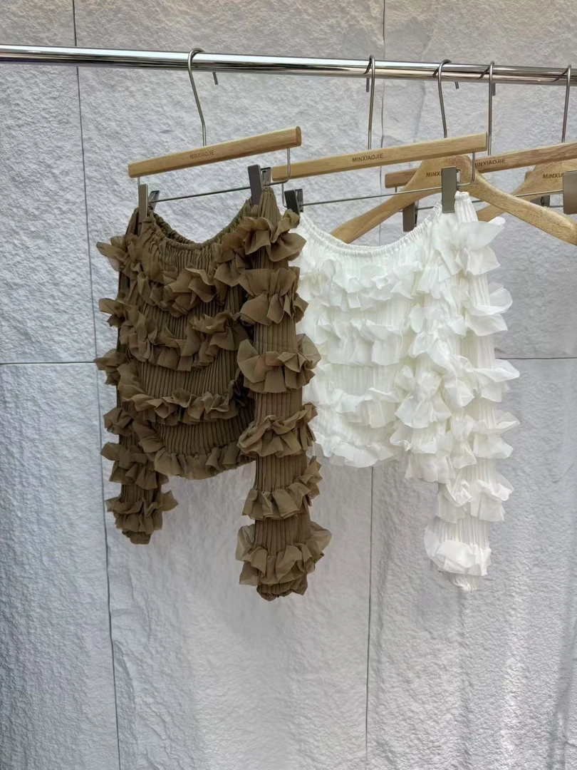 792#蛋糕雪纺上衣