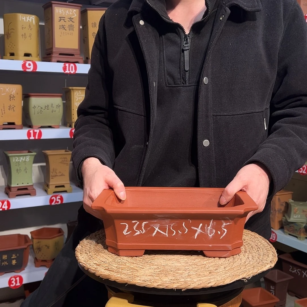 天心紫砂手工花盆