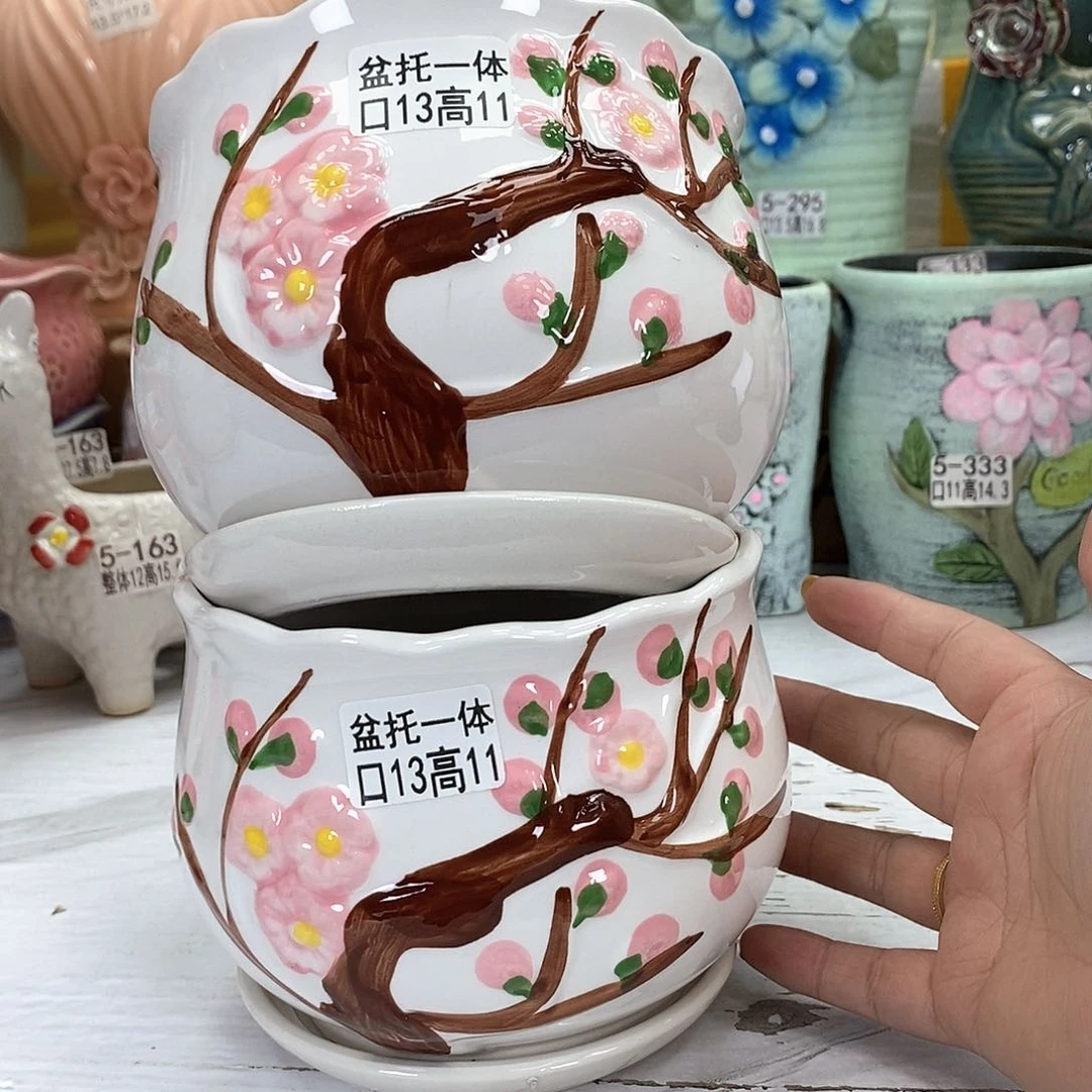 陶瓷-陶瓷花盆@@5838372869